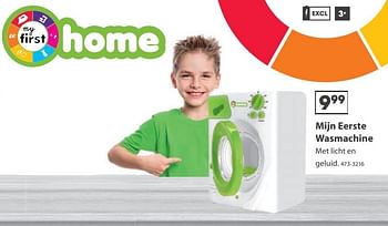 Aanbiedingen Mijn eerste wasmachine - Huismerk - Top1Toys - Geldig van 23/10/2017 tot 05/12/2017 bij Top1Toys