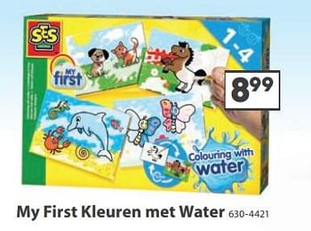 Aanbiedingen My first kleuren met water - SES - Geldig van 23/10/2017 tot 05/12/2017 bij Top1Toys