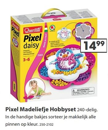 Aanbiedingen Pixel madeliefje hobbyset - Quercetti - Geldig van 23/10/2017 tot 05/12/2017 bij Top1Toys