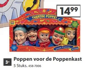 Aanbiedingen Poppen voor de poppenkast - Huismerk - Top1Toys - Geldig van 23/10/2017 tot 05/12/2017 bij Top1Toys