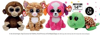 Aanbiedingen Schildpad zippy - TY Beanie Boo - Geldig van 23/10/2017 tot 05/12/2017 bij Top1Toys