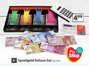 Aanbiedingen Speelgeld deluxe set - Huismerk - Top1Toys - Geldig van 23/10/2017 tot 05/12/2017 bij Top1Toys