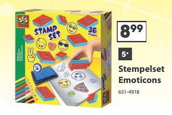 Aanbiedingen Stempelset emoticons - SES - Geldig van 23/10/2017 tot 05/12/2017 bij Top1Toys