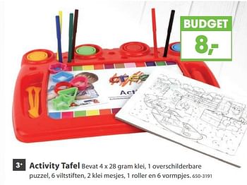 Aanbiedingen Activity tafel - Huismerk - Top1Toys - Geldig van 23/10/2017 tot 05/12/2017 bij Top1Toys