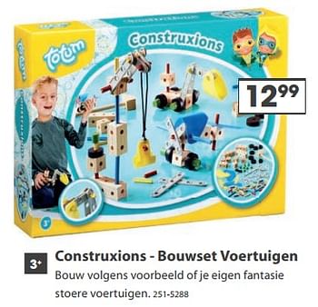 Aanbiedingen Construxions - bouwset voertuigen - Totum - Geldig van 23/10/2017 tot 05/12/2017 bij Top1Toys