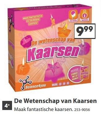 Aanbiedingen De wetenschap van kaarsen - Science4you - Geldig van 23/10/2017 tot 05/12/2017 bij Top1Toys