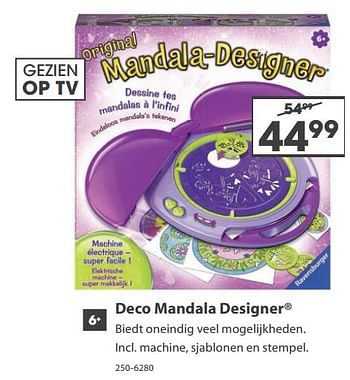 Aanbiedingen Deco mandala designer - Ravensburger - Geldig van 23/10/2017 tot 05/12/2017 bij Top1Toys