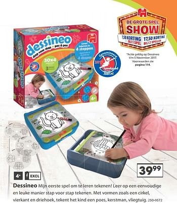 Aanbiedingen Dessineo - Jumbo - Geldig van 23/10/2017 tot 05/12/2017 bij Top1Toys