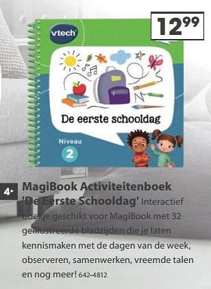 Aanbiedingen Magibook activiteitenboek `de eerste schooldag` - Vtech - Geldig van 23/10/2017 tot 05/12/2017 bij Top1Toys