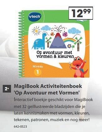 Aanbiedingen Magibook activiteitenboek `op avontuur met vormen` - Vtech - Geldig van 23/10/2017 tot 05/12/2017 bij Top1Toys