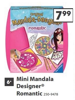 Aanbiedingen Mini mandala designer romantic - Ravensburger - Geldig van 23/10/2017 tot 05/12/2017 bij Top1Toys