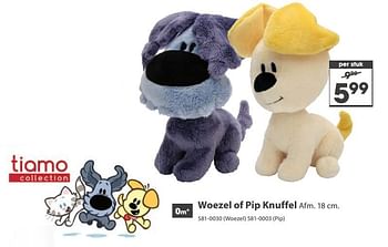 Aanbiedingen Woezel of pip knuffel - Woezel en Pip - Geldig van 23/10/2017 tot 05/12/2017 bij Top1Toys