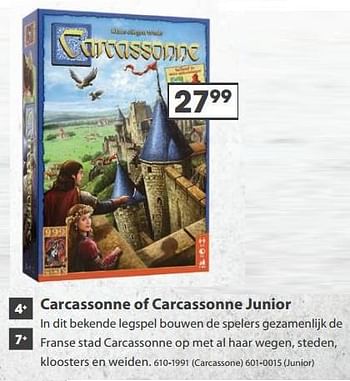 Aanbiedingen Carcassonne - 999games - Geldig van 23/10/2017 tot 05/12/2017 bij Top1Toys
