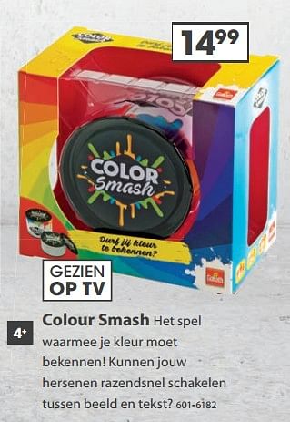 Aanbiedingen Colour smash - Goliath - Geldig van 23/10/2017 tot 05/12/2017 bij Top1Toys