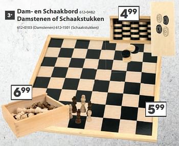 Aanbiedingen Dam- en schaakbord - Huismerk - Top1Toys - Geldig van 23/10/2017 tot 05/12/2017 bij Top1Toys
