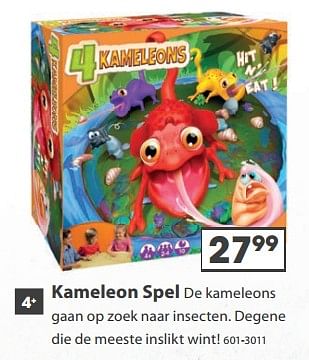 Aanbiedingen Kameleon spel - Splash Toys - Geldig van 23/10/2017 tot 05/12/2017 bij Top1Toys