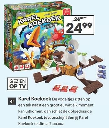 Aanbiedingen Karel koekoek - Jumbo - Geldig van 23/10/2017 tot 05/12/2017 bij Top1Toys