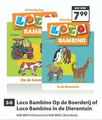 Aanbiedingen Loco bambino op de boerderij of loco bambino in de dierentuin - Loco - Geldig van 23/10/2017 tot 05/12/2017 bij Top1Toys