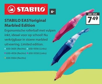 Aanbiedingen Stabilo easyoriginal marbled edition - Stabilo - Geldig van 23/10/2017 tot 05/12/2017 bij Top1Toys