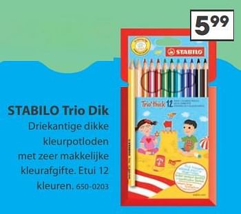 Aanbiedingen Stabilo trio dik - Stabilo - Geldig van 23/10/2017 tot 05/12/2017 bij Top1Toys