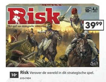 Aanbiedingen Risk - Hasbro - Geldig van 23/10/2017 tot 05/12/2017 bij Top1Toys