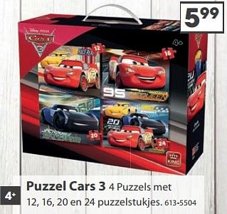 Aanbiedingen Puzzel cars 3 - King - Geldig van 23/10/2017 tot 05/12/2017 bij Top1Toys