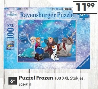 Aanbiedingen Puzzel frozen - Ravensburger - Geldig van 23/10/2017 tot 05/12/2017 bij Top1Toys