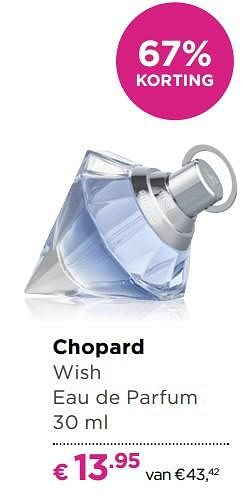 Aanbiedingen Chopard wish eau de parfum - Chopard - Geldig van 13/11/2017 tot 05/12/2017 bij Ici Paris XL