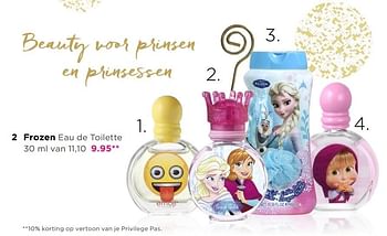 Aanbiedingen Frozen eau de toilette - Disney  Frozen - Geldig van 13/11/2017 tot 05/12/2017 bij Ici Paris XL
