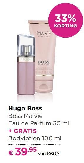 Aanbiedingen Hugo boss boss ma vie eau de parfum + gratis bodylotion - Hugo Boss - Geldig van 13/11/2017 tot 05/12/2017 bij Ici Paris XL