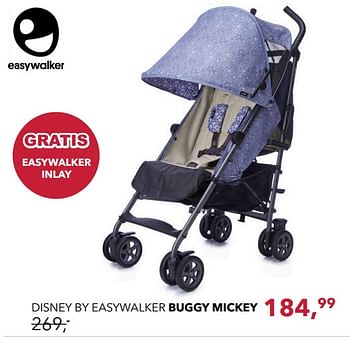 Aanbiedingen Disney by easywalker buggy mickey gratis easywalker inlay - Easywalker - Geldig van 19/11/2017 tot 16/12/2017 bij Baby & Tiener Megastore