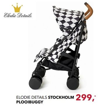 Aanbiedingen Elodie details stockholm plooibuggy - Elodie Details - Geldig van 19/11/2017 tot 16/12/2017 bij Baby & Tiener Megastore