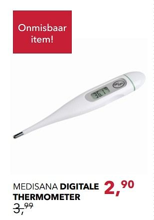 Aanbiedingen Medisana digitale thermometer - Medisana - Geldig van 19/11/2017 tot 16/12/2017 bij Baby & Tiener Megastore