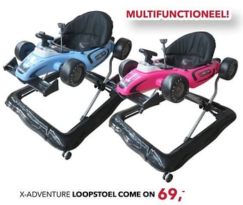 Aanbiedingen X-adventure loopstoel come on - Xadventure - Geldig van 19/11/2017 tot 16/12/2017 bij Baby & Tiener Megastore