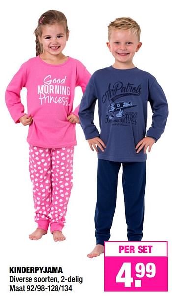 Aanbiedingen Kinderpyjama - Huismerk - Big Bazar - Geldig van 20/11/2017 tot 26/11/2017 bij Big Bazar