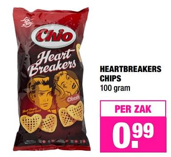 Aanbiedingen Chio heartbreakers chips - Chio - Geldig van 20/11/2017 tot 26/11/2017 bij Big Bazar