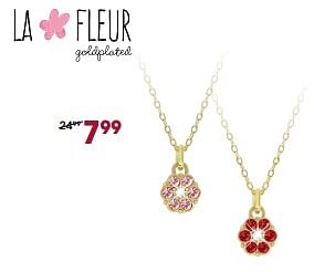 Aanbiedingen Goldplated kids ketting - La Fleur - Geldig van 15/11/2017 tot 05/12/2017 bij Lucardi