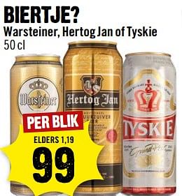 Aanbiedingen Biertje? warsteiner, hertog jan of tyskie - Huismerk - Dirk III - Geldig van 20/11/2017 tot 25/11/2017 bij Dirk III