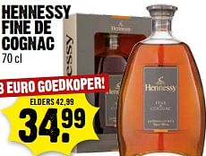 Aanbiedingen Hennessy fine de cognac - Hennessy - Geldig van 20/11/2017 tot 25/11/2017 bij Dirk III