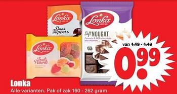 Aanbiedingen Lonka - Lonka - Geldig van 19/11/2017 tot 25/11/2017 bij Lekker Doen
