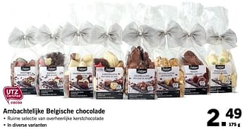 Aanbiedingen Ambachtelijke belgische chocolade - Delicieux - Geldig van 20/11/2017 tot 26/11/2017 bij Lidl