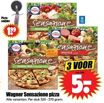 Aanbiedingen Wagner sensazione pizza - Original Wagner - Geldig van 19/11/2017 tot 25/11/2017 bij Lekker Doen