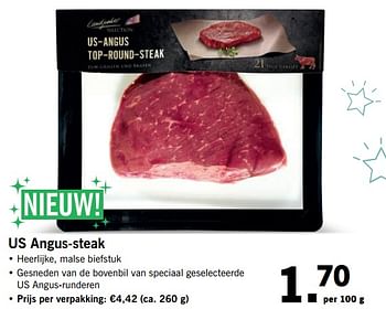 Aanbiedingen Us angus-steak - Landjonker - Geldig van 20/11/2017 tot 26/11/2017 bij Lidl