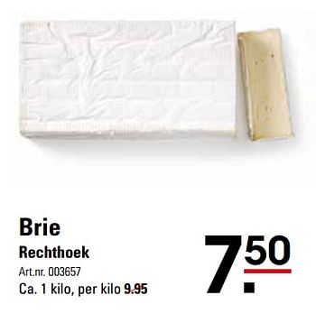 Aanbiedingen Brie rechthoek - Huismerk - Sligro - Geldig van 16/11/2017 tot 04/12/2017 bij Sligro