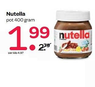 Aanbiedingen Nutella - Nutella - Geldig van 16/11/2017 tot 29/11/2017 bij Spar
