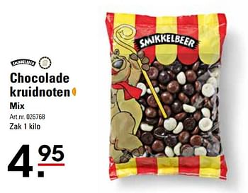 Aanbiedingen Chocolade kruidnoten mix - Smikkelbeer - Geldig van 16/11/2017 tot 04/12/2017 bij Sligro