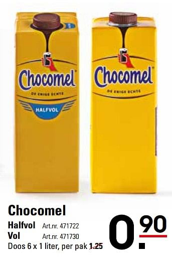 Aanbiedingen Chocomel halfvol - Chocomel - Geldig van 16/11/2017 tot 04/12/2017 bij Sligro