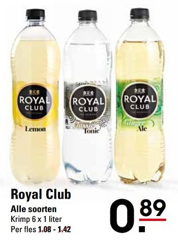 Aanbiedingen Royal club - Royal Club - Geldig van 16/11/2017 tot 04/12/2017 bij Sligro