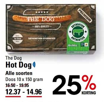 Aanbiedingen The dog hot dog - The dog - Geldig van 16/11/2017 tot 04/12/2017 bij Sligro