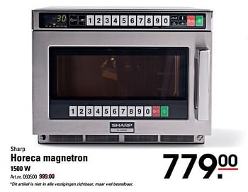 Aanbiedingen Sharp horeca magnetron - Sharp - Geldig van 16/11/2017 tot 04/12/2017 bij Sligro